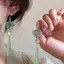 AqToCna Đơn Giản Sen Mặt Dây Chuyền Tai Móc Retro Handmade Trung Quốc Cổ Điển Bông Tai Trung Quốc Cổ Phong Cách Thanh Lịch AqToCna