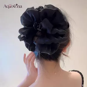AqToCna Mùa Hè Ngọt Ngào Vuốt Tóc Cho Nữ Đa Năng Cá Mập Kẹp Màu Trơn Thanh Lịch Đuôi Ngựa Kẹp Mũ Đội Đầu Phụ Kiện Tóc Thời Trang Quà Tặng AqToCna