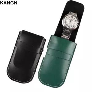 KANGN Túi Đựng Đồng Hồ, Phụ Kiện Đồng Hồ Lật Chống Bụi, Túi Quà Tặng Da PU Di Động Thời Trang Túi Bảo Quản Đồng Hồ