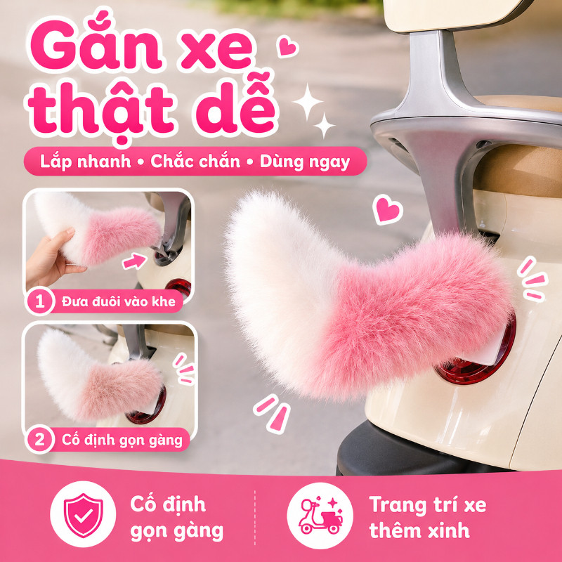 Đuôi Cáo Thông Minh Điều Khiển Từ Xa - Bạn Đồng Hành, Biến Xe Bạn Thành Tâm Điểm Thu Hút