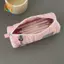 CANAMEK Khăn Hồng Cuộn Hộp Đựng Bút Chì Kawaii Mềm Bút Bảo Quản Túi Đựng Mỹ Phẩm Hoạt Hình Dung Tích Lớn Sinh Viên Văn Phòng Phẩm Đồ Dùng Học Tập CSF