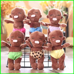 PS1 Dễ Thương Màu Đen Natasha Plushie Sang Trọng Túi Búp Bê Quyến Rũ Móc Khóa Trang Trí SP1
