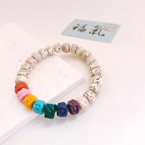 Xingyue Bồ Đề Đầy Màu Sắc Cầu Vồng Sư Tử Thức Tỉnh Xingyue Wenwan Vòng Tay Niche Nhiều Màu Sắc Sư Tử Nhỏ Đánh Thức Ban Đầu Tốt Lành Vòng Tay
