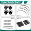 4 Bộ Lò Xo Lá 1 / 10 Khung Xe Cao Cấp Cho 1 / 10 D90 RC Xe Bánh Xích Phụ Kiện Màu Đen