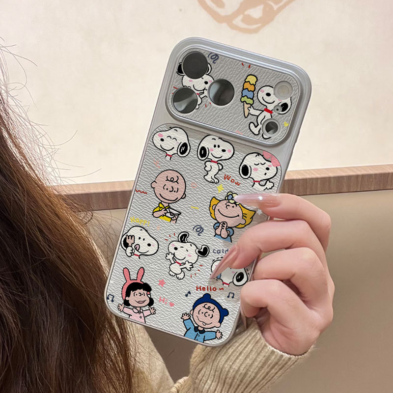Ốp lưng iPhone họa tiết Snoopy Da mềm bảo vệ camera cao cấp - iPhone 7/8/X/XS/XR/11/12/13/14/15/16/17/Plus/Air/Pro/Max