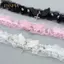 PNPIA- Thời Trang Màu Trơn Nữ Bé Gái Nelace Rộng Ren Đinh Tán Gothic Ren Choker Y2K Đôi Cánh Thiên Thần Da Thoáng Mát Nelace