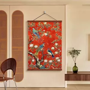 Happy Phong Cách Trung Hoa Hoa Chim Nhập Phòng Khách Bức Tranh Tường Tốt Tiết Kiệm Lối Vào Hành Lang Tranh Aisle Nền Tường 5.26