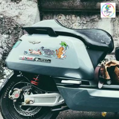 (1 SET 4 CON) Miếng dán xe Sticker chống nước hình mèo vui nhộn dán trang trí ô tô xe máy, cửa kính, bàn tủ tường đẹp