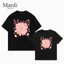 XS-3XL Áo Sơ Mi Chất Lượng Cao Cấp Hoa Cúc in Nhiều Màu Sắc 100% Cotton Cao Cấp Unisex Cổ Tròn
