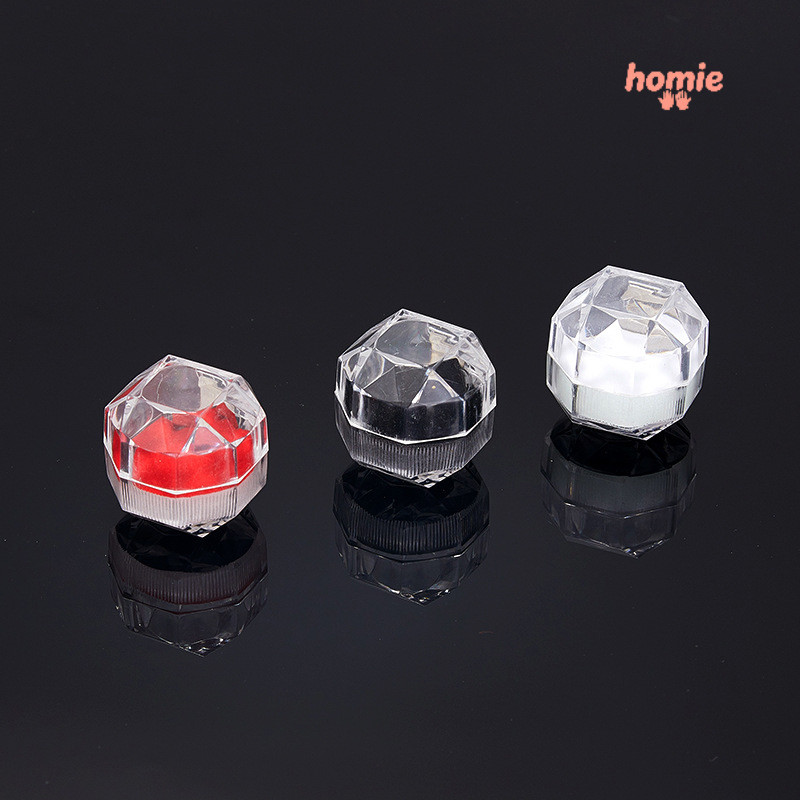 ✨Homie✨ Hộp đựng lơ bida, hộp đựng nhẫn, chất liệu acrylic trong suốt 3,5cm x 3,5cm