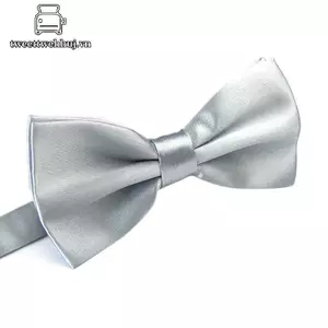 Nhíp Nam Satin Nơ Cổ Điển Tiệc Cưới Nơ Màu Trơn Có Thể Điều Chỉnh Netie VN