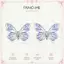 FANCIME "Bướm Starlight" Bông tai bạc tráng men dạ quang
