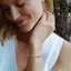 FANCIME "Eternal Duo" May Birthstone Vòng tay Tennis bạc ngọc lục bảo