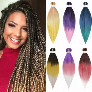 DELMER Jumbo Braid Hair, Corlorful Tổng Hợp Ombre Bện Tóc, 26Inch Tóc Bím Tóc DIY Dự Tiệc Nối Dài Tóc Jumbo