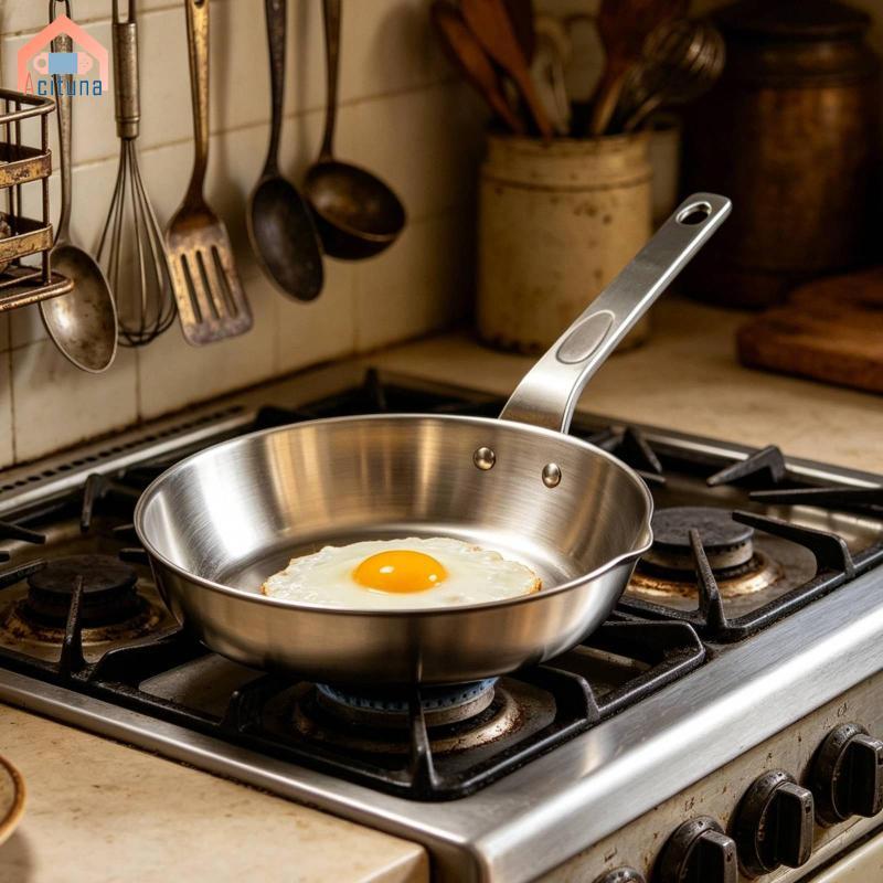 Thép không gỉ 316 Chảo Chiên Hình Bát Mini Skillet Bếp Chảo IH Tương Thích Để Sử Dụng Hàng Ngày Tại Nhà