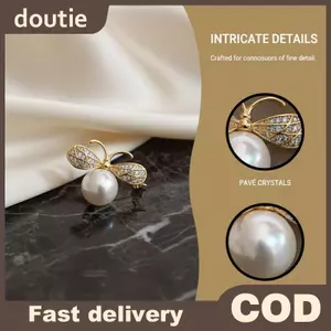 Doutie Ong Pha Lê Thổ Cẩm Nữ Phong Cách Vintage Men Kim Cương Giả Động Vật sel Ve Áo Pin Cho Áo Jaet Phụ Kiện VN