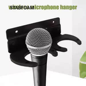 Giá đỡ micro STABFOAM, Giá đỡ Mic treo tường đa năng chống trượt, Giá đỡ Mic tiết kiệm không gian di động Karaoke