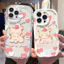 Ốp Lưng Cho Samsung Galaxy S26 S25 S24 S23 S21 S22 Plus Ultra 20 FE J7 Prime A03 A03S A02 A02S M02 A12 M12 A20 A30 Kem Vồng Cong Edge Motif Cute Puppy NYK197