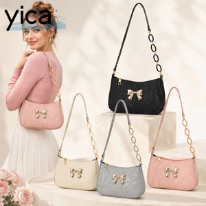 Túi Nơ Nơ Nữ YICA, Túi Tote PU Dây Xích, Dung Tích Lớn Bền Nhẹ Túi đeo dưới cánh tay Làm Việc / Du Lịch / Mua Sắm