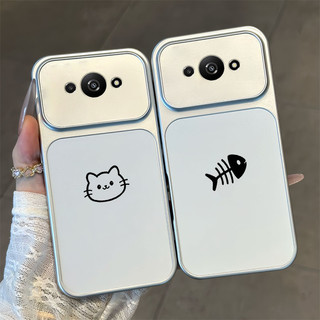 Ốp Lưng PBZZ Cho redmi a3 A3X POCO C61 2024 4g Vỏ Điện Thoại Lo Âu Vỏ Mềm Silicon Chống Sốc Thiết Kế Mới Người Yêu Thẩm Mỹ Mèo Dễ Thương Cho Bé Gái DSCYGT3