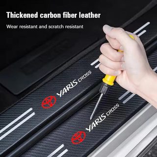 Toyota Yaris Cross Car Door Sill Protector Chống Trầy Xước Cửa Ngưỡng Thảm Scuff Tấm Cửa Tự Động Bàn Đạp Bảo Vệ Miếng Dán Cho Yaris Cross Xp210 AC200 2026 2027 2028 G V S HEV