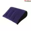 Gối Silicon VVDZA, Đệm Ma Thuật PVC Xanh + Đen, Quà Tặng Tam Giác Mềm Bơm Hơi Gối Nhà