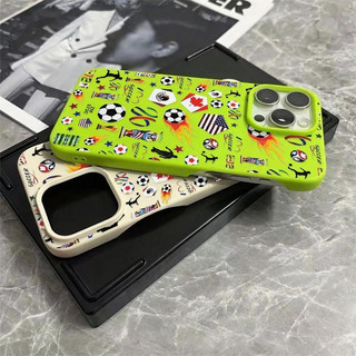 Mô hình thể thao bóng đá Thích hợp cho iPhone 13 17 ProMax Ốp lưng nửa đầu silicon mềm chống sốc XR 16 Pro Max 11 XS Max 15 Pro Max 12 Plus 7 Plus 13 Pro 17 Ốp điện thoại mờ