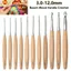 Móc móc SMILE, Móc đan dài 3-12mm, Phụ kiện may vá Dụng cụ dệt sợi gỗ sồi