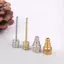 Cheenm 4 Cái / bộ Xe Đạp Bánh Xe Lốp Chuyển Van Adapter Đồng Van Vòi Phun Adapter Đường Bộ & MTB Lốp Bơm Đầu Phun Bộ Kết Nối VN