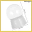 6 Quả cầu tuyết Quả cầu rỗng cho hàng thủ công Bình nước trong suốt 9,00X6.00X6.00CM Trắng khxinggao
