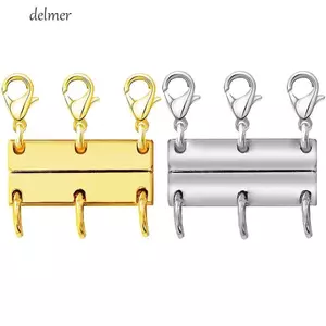Bộ tách vòng cổ từ tính DELMER, Lớp vàng / bạc Nhiều lớp vòng cổ Vòng cổ xếp lớp Vòng cổ, Nhiều dây chuyền có thể xếp chồng lên nhau Vòng tay Bộ tách trang sức
