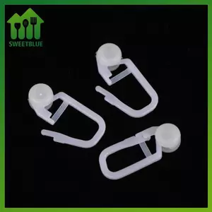 SWEET 50 Chiếc Màn Treo Vòng Tra Móc Đa Năng Giường Cửa Sổ Bóng Con Lăn Móc Treo Rèm Trượt Mù Móc Phụ Kiện n