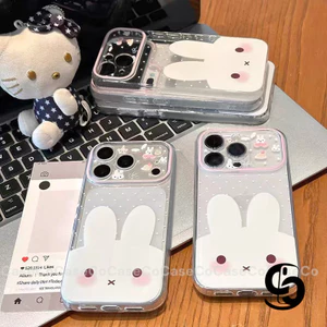 Ốp Lưng Cho Redmi 12C 15C A5 14C 13C 13 10C Redmi Note 15 11 14 13 12 POCO C71 C85 Vỏ trong suốt Blush Bunny