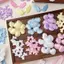 ECK 10 Chiếc Hoạt Hình Dễ Thương Cánh Nơ Ngôi Sao Thẻ Trang Trí Ngọt Ngào DIY Handmade Kẹp Tóc Phụ Kiện Quà Tặng DIY May Chất Liệu HOT