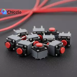 10 Cái Kailh 6x6x7.3mm Công tắc im lặng Nút tắt tiếng cho chuột không dây Công tắc Micro Cli mềm để thay thế văn phòng tại nhà Đẹp