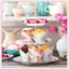 JRP 50 Chiếc Họa Tiết Hoa Tulip Muffin Cupcake Cốc Giấy Chống Dầu Cupcake Lót Nướng Muffin Cốc Đựng Bánh Dụng Cụ Trang Trí Muffin Bọc Trường Hợp JRP