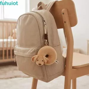 Búp bê sang trọng FUHUIOT Dachshund, Móc khóa sang trọng bằng vải cotton PP, Ba lô nhồi bông Mặt dây chuyền động vật Cotton mềm mại Puppy Mặt dây chuyền sang trọng dành cho nữ Cô gái