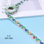 1.8cm Trắng Phong Cách Dân Tộc Ren Phụ Kiện Jacquard Ruy Băng Túi DIY Handmade Quần Áo Quần Áo Rèm Trang Trí Dệt WH7I