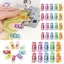 HFTOY 20 Chiếc Kẹp May Nhiều Màu Sắc Kẹp Nhựa Đa Năng Thủ Công Móc Đan Quần Áo An Toàn Kẹp Màu Ràng Buộc Kẹp ~