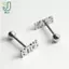 1pc316l Thép Phẫu Thuật Lưỡi Barbell Stud Xuyên Nhẫn Punk Lưỡi Xuyên Trang Sức Cơ Thể 1.6X14X5mm
