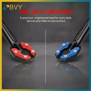 Bộ mở rộng chân Kistand xe máy bằng nhôm cầm tay BVY để đỗ xe an toàn trên cỏ hoặc sỏi.