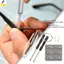 < YEI > Bộ sửa chữa kính mắt chính xác 1 Bộ tuốc nơ vít 2 đôi Miếng đệm mũi 50 vít cho kính mắt DIY Nhà hoặc nơi làm việc khẩn cấp Mới