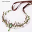PYCOU Elven Crown, Thiết Kế Cây Nho Giả Tưởng Trang Sức Elf Tiara, Nhẹ Rừng Chủ Đề Đầm Phụ Kiện Giả Tưởng Đầu Halloween