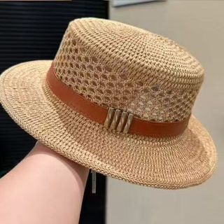 Cũ Phong Cách Tiền Rỗng Flat Top Mũ Nữ Mùa Hè Retro Đi Biển Chống Nắng Kỳ Nghỉ Mũ Chống Nắng Thoáng Khí Tất Cả Trận Đấu Mũ Rơm 2026-6-8