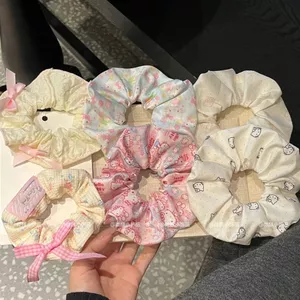 Ngọt Ngào Mèo Tóc Đuôi Ngựa Dễ Thương Sang Trọng Scrunchy Đầu Dây Thiết Kế Đơn Giản Cô Gái Phụ Kiện Tóc Dây Tóc