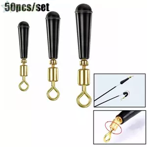 YUUKII 50 Cái / lốc Bánh Răng Câu Cá Khối Thời Trang Bobber Bền Ngoài Trời Xoay