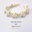 Mori Phong Cách Jasmine Headband Hàn Quốc Siêu Cổ Tích Camellia Ngọc Trai Nơ Cô Gái Cao Cấp Ngọt Ngào Mũ Đội Đầu Mũ