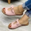Dép Sandal Nữ Màu Trơn Da PU Thoáng Khí Dép Thích Hợp Cho Cắm Trại Đi Bộ Trong Nhà