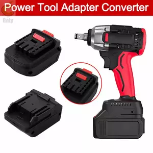 Bộ chuyển đổi pin Lithium ROLY, Bộ chuyển đổi pin đế bằng nhựa 2 trong 1, Phụ kiện dụng cụ điện 18V Tua vít cờ lê