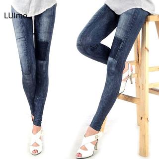 LUImo Nữ Skinny Denim Co Giãn Quần Legging Thời Trang Quần Jean Quần Legging SBS